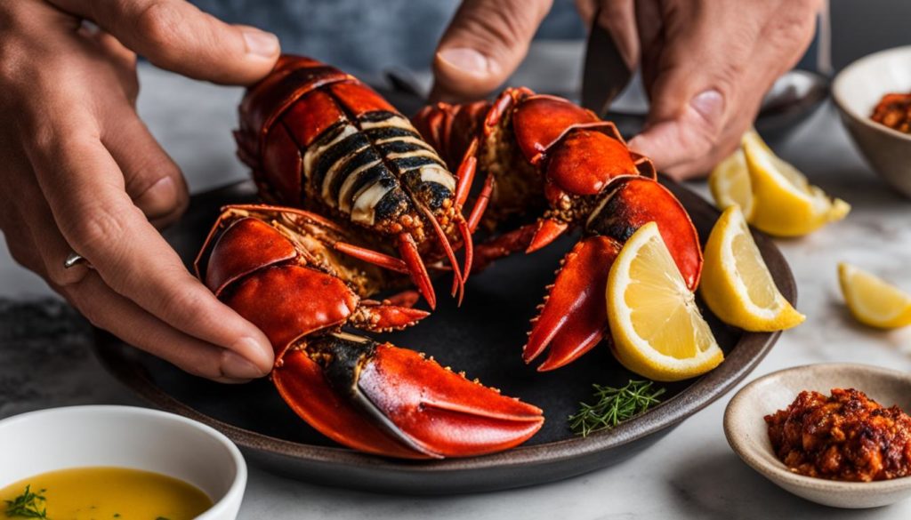 butterflied lobster tail