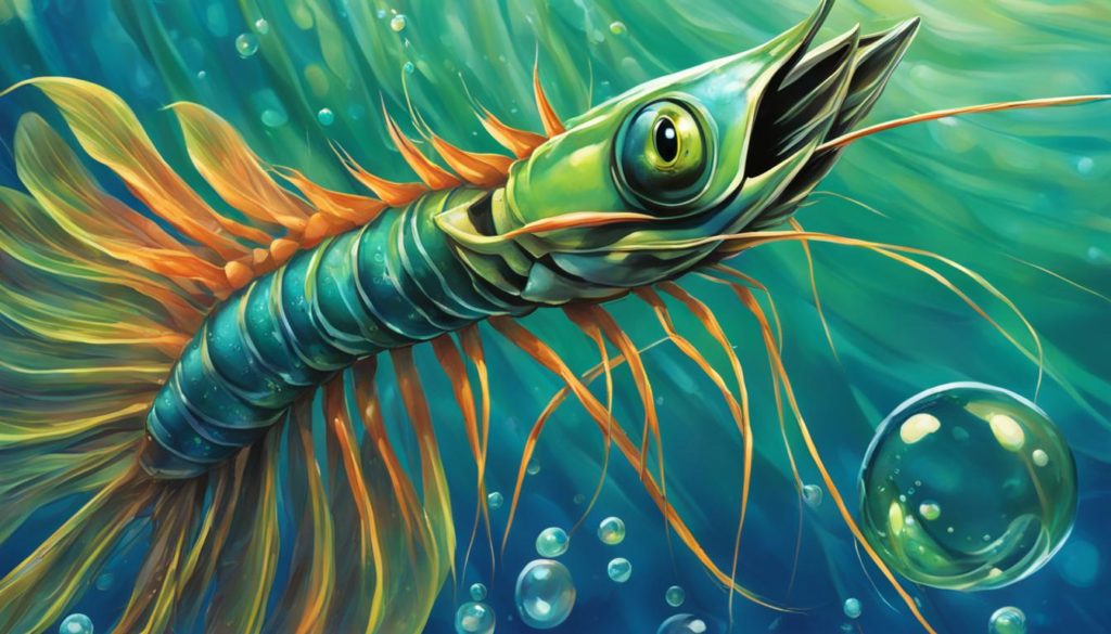 tail hooked shrimp